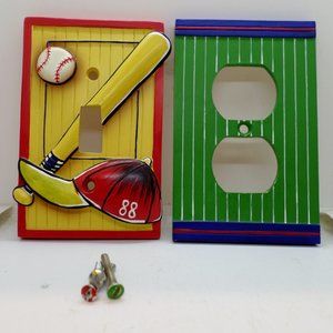 Lets Play Ball Switch Plate And Outlet Cover
